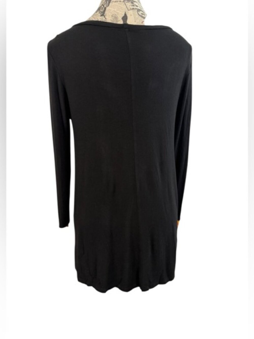 Sun n Moon Boho Embroidered Tunic Top Black Multicolor Size M - Picture 5 of 9